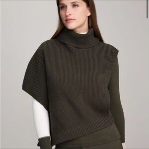Alp N Rock Sweater Women Pullover Green Knit Oversized Cotton Hoodie ANR+, Sz Lg